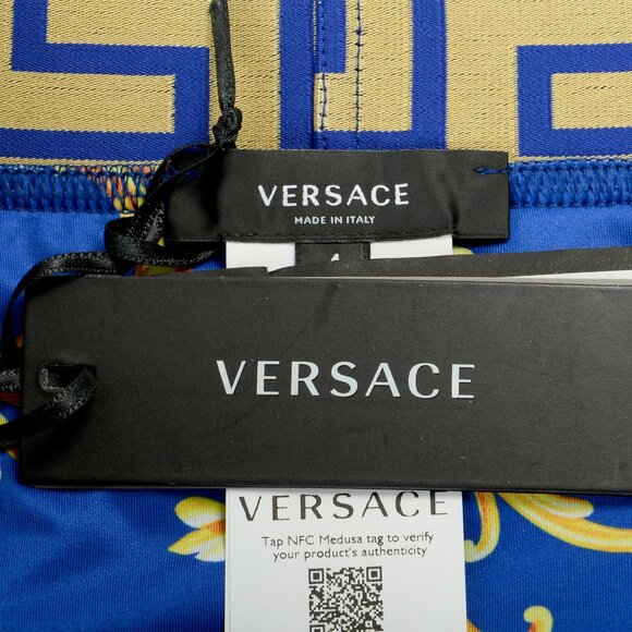 Versace Men's Greeca Border Low Rise Swimwear Slip Versace sz 6 US L IT 52 - Picture 6 of 6